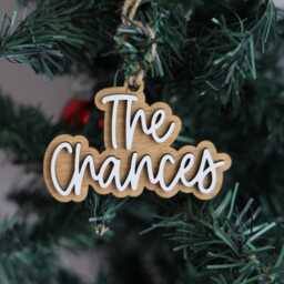 Personalized Family Ornament, Christmas Ornaments 2024, Initial Ornament, Last Name Boho Minimalist Shiplap - thumbnail 2