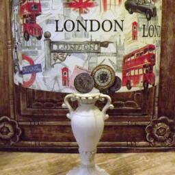 London Taxi Lampshade Shabby Chic Lamp Shade, Vintage, Underground, Bus, Scrapbooking Free Gift - thumbnail 2