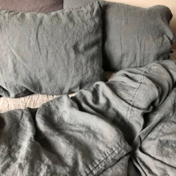 Dark Grey Linen Duvet Cover Queen, King , Handmade, Bedding Linen, Baby Bedding, Custom Blanket, Linen Fabric - thumbnail 2