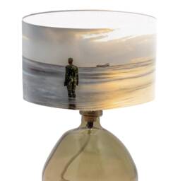 Crosby Beach Lampshade Liverpool Coastal Art, Modern Lighting - thumbnail 1
