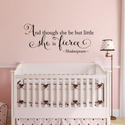She Is Fierce Wall Decal Girl Nursery Decor - thumbnail 1