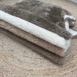 Ivory Sheepskin, Short Wool Shearling, White Upholstery Fabric, Sheepskin Projects, Amazing Gift - thumbnail 3