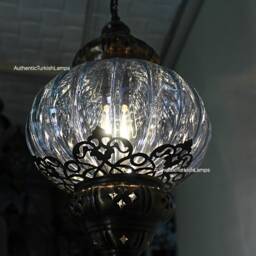 Shiny Blue Hanging Lamp, Hanging Light, Morocco Light, Morocco Lighting, Turkish Light, Morocco Lamp, Morocco Pendant, Morocco Lantern, Turkey Lamp - thumbnail 2