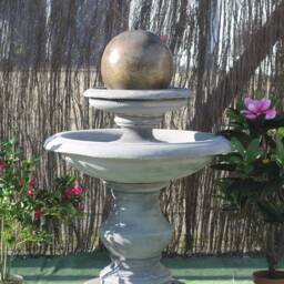 stone Garden Regis Ball Fountain Water Feature Ornament - thumbnail 3
