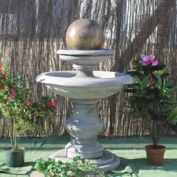 stone Garden Regis Ball Fountain Water Feature Ornament - thumbnail 2