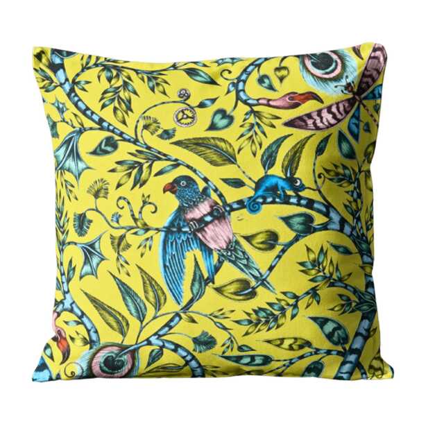 Clarke & Cotton Satin Cushion Cover Lime, Blue, Pink - 16x16 - image 1