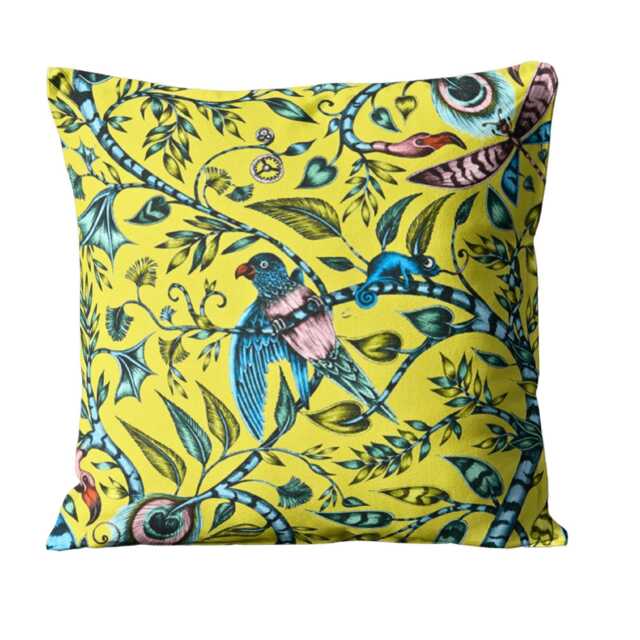 Clarke & Cotton Satin Cushion Cover Lime, Blue, Pink - 16x16 - image 1