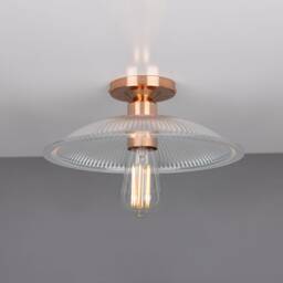 Calix Prismatic Glass Flush Ceiling Light 12'' Ip20 - thumbnail 4
