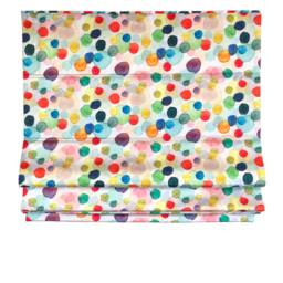 Watercolor Blobs Flat Roman Shade Custom Window Treatment - thumbnail 3