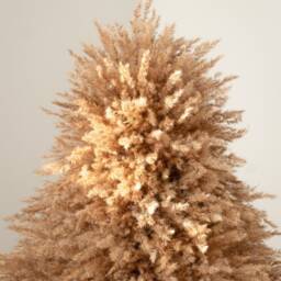 Pampas Christmas Tree, Fluffy Natural Pampas Xmas Decoration - thumbnail 3
