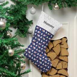 Personalised Christmas Stocking - Navy Polar Bear Design - Large