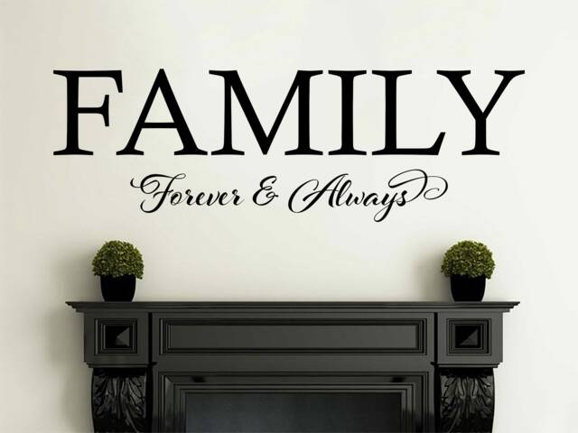Family Forever Wall Decal Modern Vinyl Art Sticker - image 1
