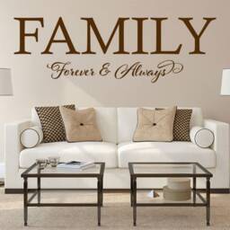 Family Forever Wall Decal Modern Vinyl Art Sticker - thumbnail 3