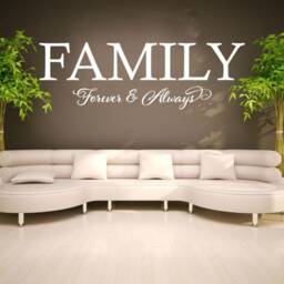 Family Forever Wall Decal Modern Vinyl Art Sticker - thumbnail 2