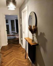 Scaffold Board Console/Hallway Table With 86cm Hairpin Legs - Up To 100cm, Shelve - thumbnail 1
