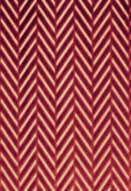 Regent Velvet Herringbone in Terracotta, Or Champagne Teak-One Pillow - image 1