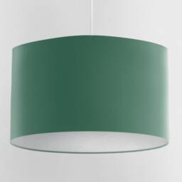 Velvet Lampshade - Teal With White Lining, Handmade Lampshades, Table Lamp Shade, Green - thumbnail 3