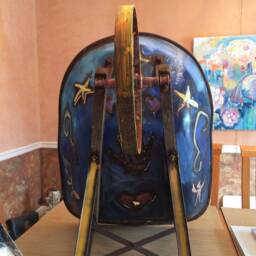 Recycled Metal Wall Sculpture Handcrafted Vintage Tool Art - thumbnail 2