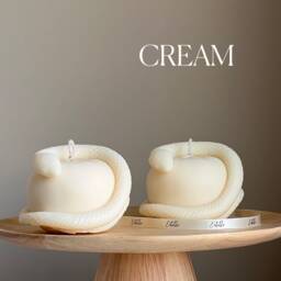 Snake Apple Soy Candle Handmade Vegan Home Decor - thumbnail 2