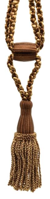 "D??copro Curtain & Drapery Tassel Tieback, Adjustable Cord Length, Length 5 1/2"", Spread 24" - image 1
