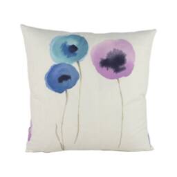 Sanderson - Poppies Watercolour Indigo/Purple Stunning Designer Cushion Cover Home D??cor Throw Pillow - thumbnail 2
