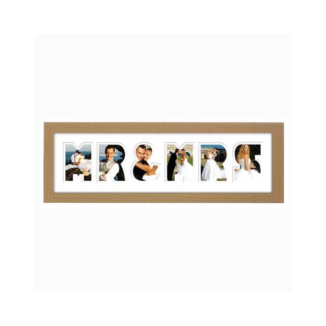 Mr & Mrs Photo Frame Word Name Special Gift Wedding Day 56Cc By Photos in A Word - image 1