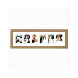 Mr & Mrs Photo Frame Word Name Special Gift Wedding Day 56Cc By Photos in A Word - thumbnail 1