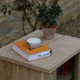 Rustic Solid Oak Bed Side Table Commode - thumbnail 3