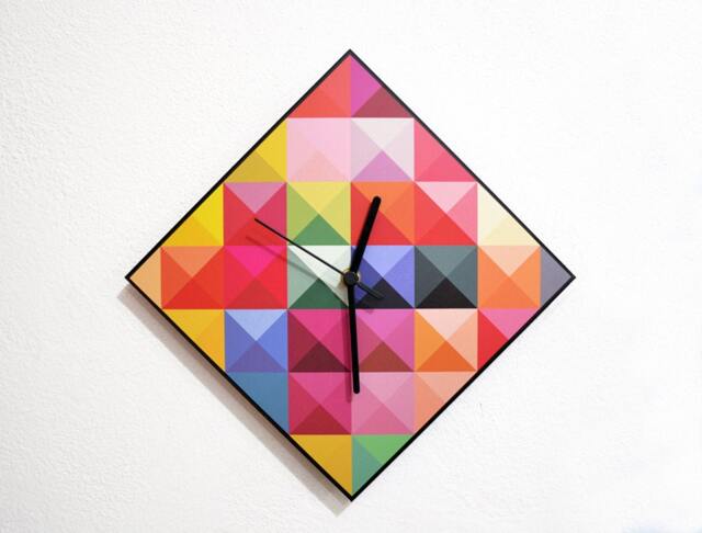 Hipster Triangle Pattern - Wall Clock - image 1