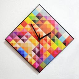 Hipster Triangle Pattern - Wall Clock - thumbnail 4