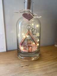 New Home Light Up Bottle, Bottle Lamp With Gift Messaging Service & Bag - thumbnail 1