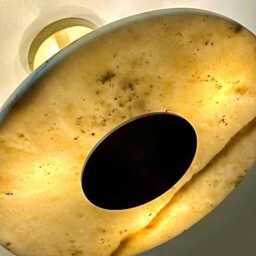 Raw Brass Sputnik Chandelier - Mid Century Modern Marble Ceiling Light Rambla Ceiling Light & Stone Fixture - thumbnail 2
