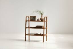 Bookshelf, Low Mid Century Modern Bookcase 90 cm, Wooden Shelving Unit, 2 Or 3 Shelves, Minimalist Book Shelf, Custom Size