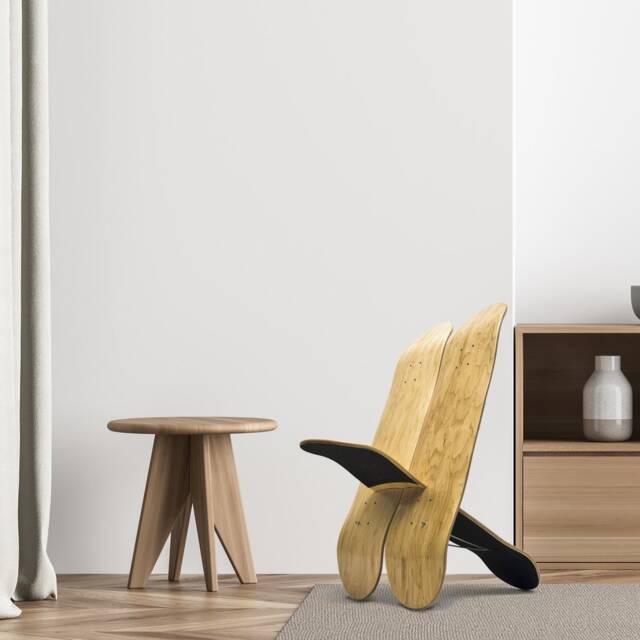Skateboard Chair Stool Limited Edition For Interior Decoration Gift Skateboarders Hocker Stuhl - image 1