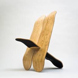 Skateboard Chair Stool Limited Edition For Interior Decoration Gift Skateboarders Hocker Stuhl - thumbnail 3