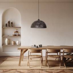 Handmade Wabi Sabi Ceramic Pendant Light Natural Textured Chandelier - 19 Inch - thumbnail 2