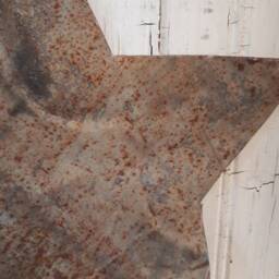 Repurposed Barn Tin Star, Rustic Farmhouse Wall Decor - 10x11 - thumbnail 3