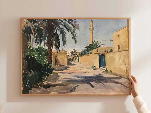 Baghdad Travel Poster Iraqi Wall Art, Middle East Decor - image 1