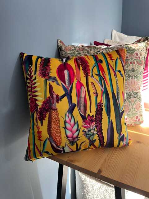 Botanical Scatter Cushions & Covers, Floral Peacock Design Cushions Covers - image 1