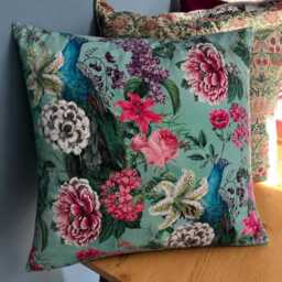 Botanical Scatter Cushions & Covers, Floral Peacock Design Cushions Covers - thumbnail 2