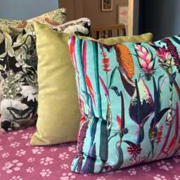 Botanical Scatter Cushions & Covers, Floral Peacock Design Cushions Covers - thumbnail 3