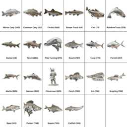 Fishing Themed Flip Up Alarm Clock Portable Quartz Movement Carp Trout Bass Birthday Gift Ac - thumbnail 2