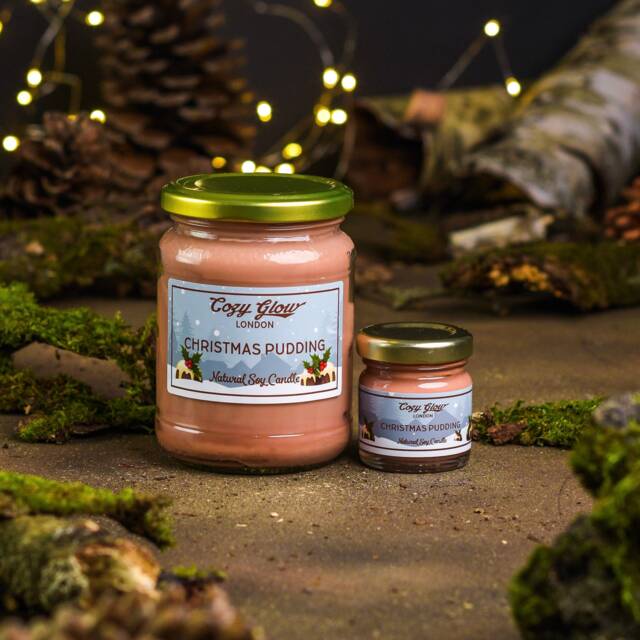 Cozy Glow Christmas Pudding Soy Candle - image 1