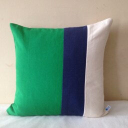 Green Decorative Throw Pillows, Minimal, Colorblock Pillow , Color Block Pillows By Snazzy Living - thumbnail 3
