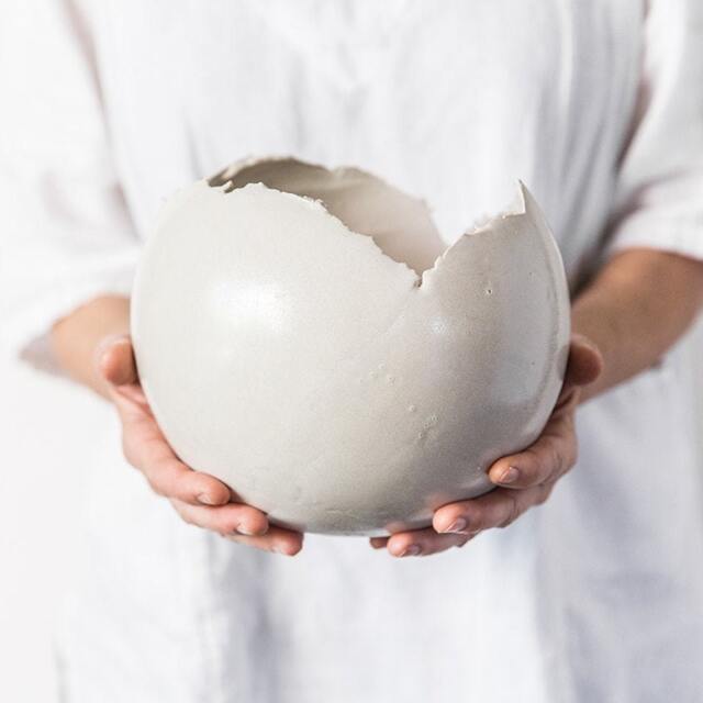 x-Large White Ceramic Planter For Succulents, Cactus Or Flowers, Minimalist Plant Vase - image 1