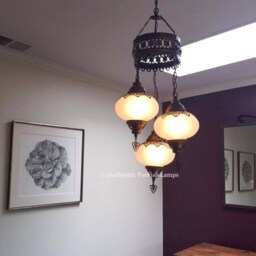 Chandelier Lamp, Light, Moroccan Light, Moroccan Lighting, Turkish Light, Moroccan Lamp, Moroccan Pendant, Moroccan Lantern - thumbnail 2