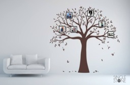 Family Tree Photo Frame Wall Decal Mural - Custom Home Decor - thumbnail 1