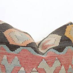 Kilim Cushion Cover, Pillow, Home Decor, Cojin Lana K20 , Unico, 40x40 cm , 16x16Inc, Decor , Decorative - thumbnail 2