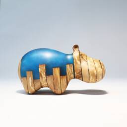Duo Hippopotamus Sculpture - 8