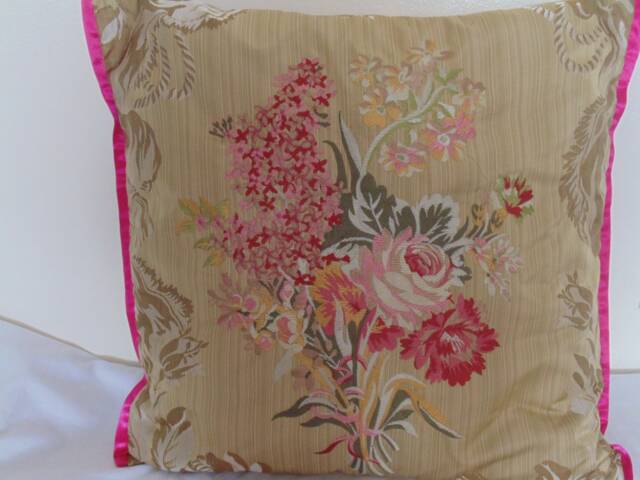 Designers Guild Fabric Royal Collection Charlotte Linen Embroidery Cushion Cover - image 1